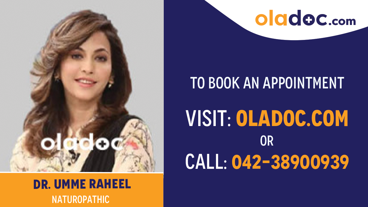 Book appointment with Dr. Umme Raheel-best Naturopathic Doctor in Karachi